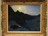 Jean Delville: Ležící postava v krajině při měsíci, 1888